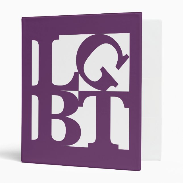 LGBT White Pop Avery Binder (Front/Inside)