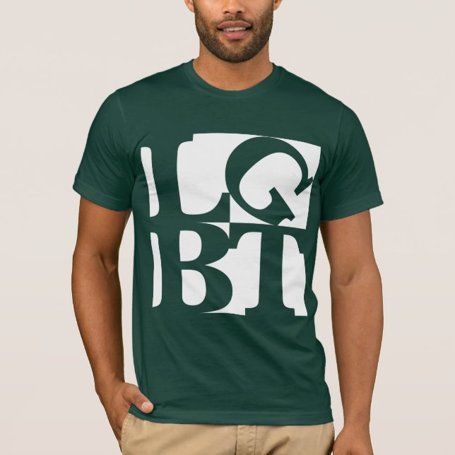 LGBT White Pop T-Shirt (Front)