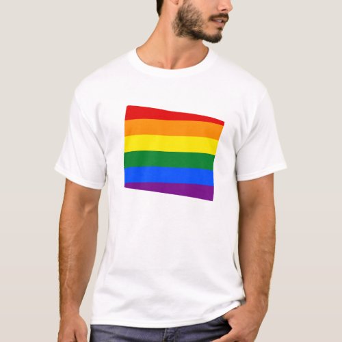 LGBT Wyoming US state flag map T_Shirt