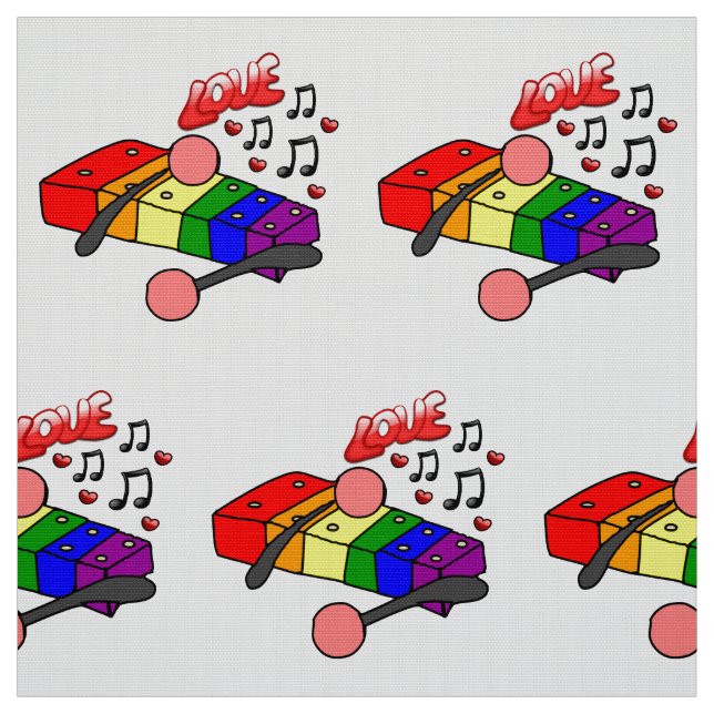 LGBT Xylophone Fabric (Swatch)