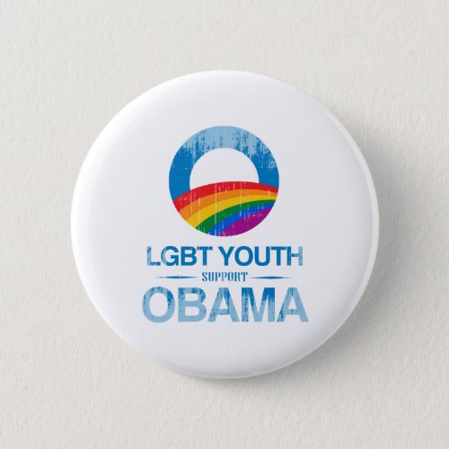 LGBT YOUTH SUPPORT OBAMA Vintagepng Button