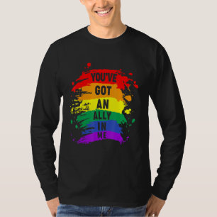 Lgbt Youve Got An Ally In Me Lgbt Proud Pride Mont T-Shirt