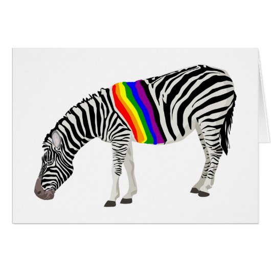 LGBT Zebra Cards (Front Horizontal)