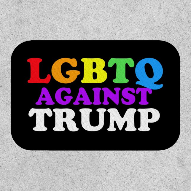 LGBTQ Against Trump Patch (Front)