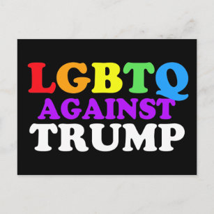 LGBTQ Against Trump Postcard