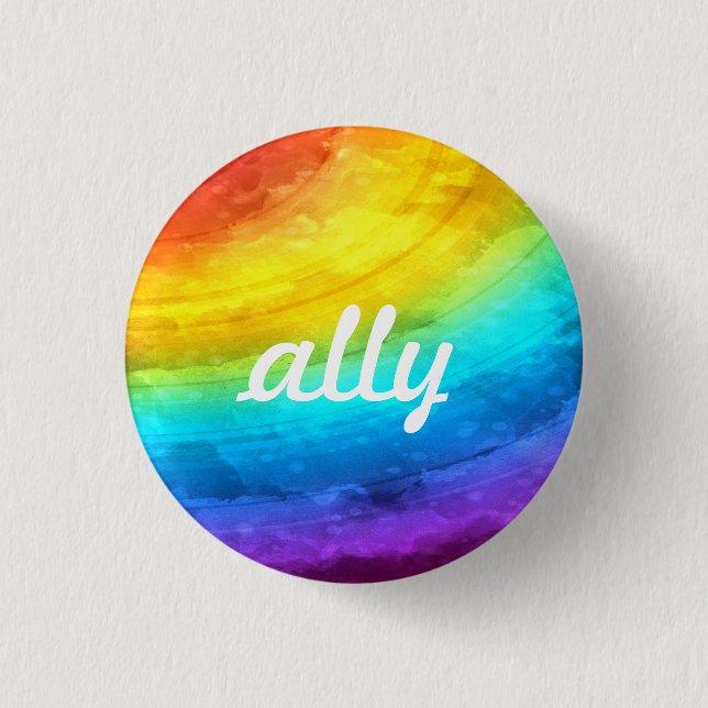 LGBTQ+ Ally Button (Front)