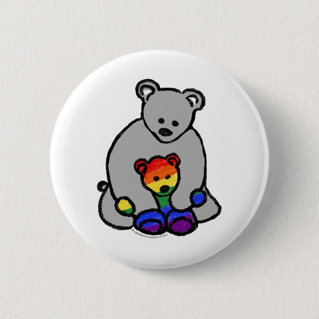 LGBTQ+ Ally Button (Front)
