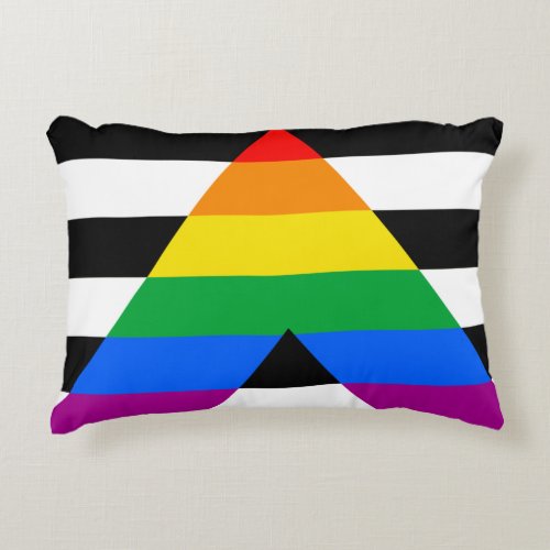 LGBTQ Ally Flag Accent Pillow