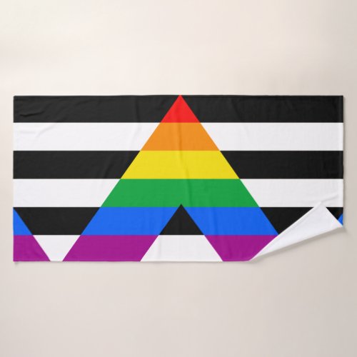 LGBTQ Ally Flag Bath Towel