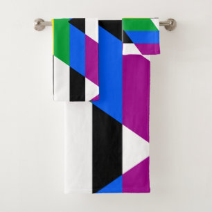 LGBTQ+ Ally Flag Bath Towel Set