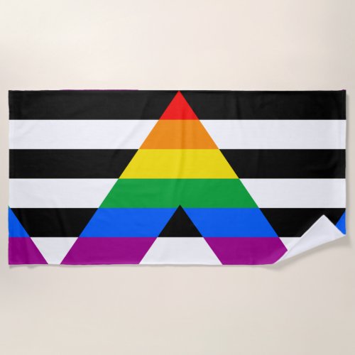 LGBTQ Ally Flag Beach Towel