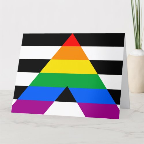 LGBTQ Ally Flag Card