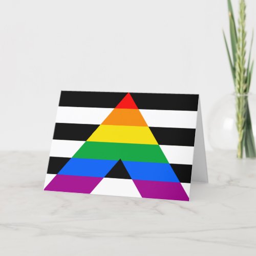 LGBTQ Ally Flag Card