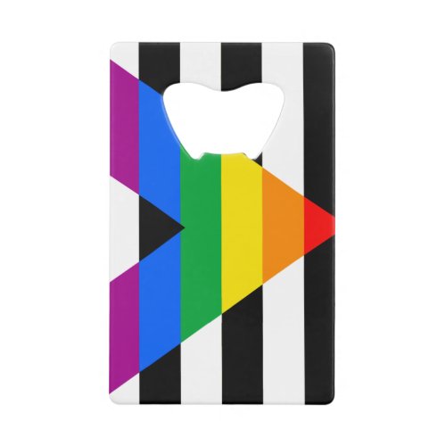 LGBTQ Ally Flag Credit Card Bottle Opener