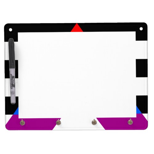 LGBTQ Ally Flag Dry Erase Board With Keychain Holder