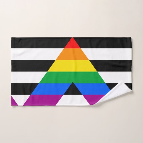 LGBTQ Ally Flag Hand Towel