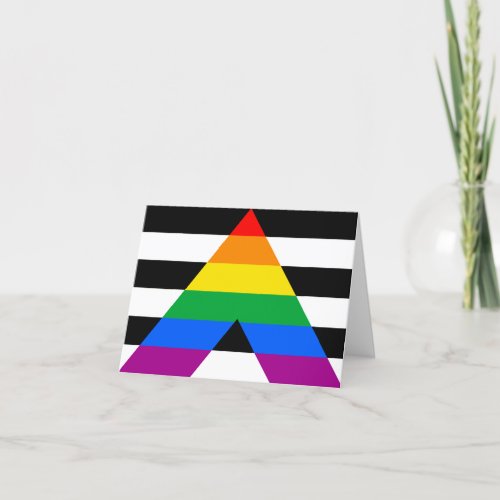 LGBTQ Ally Flag Holiday Card