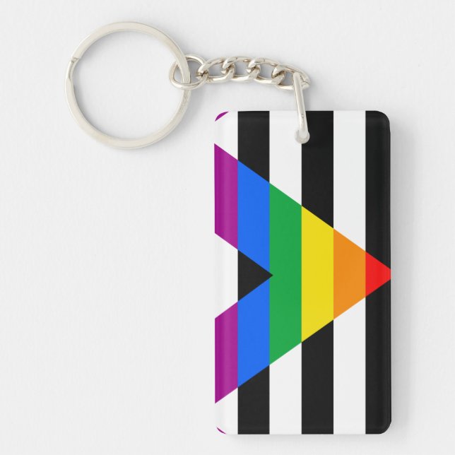 LGBTQ+ Ally Flag Keychain (Front)