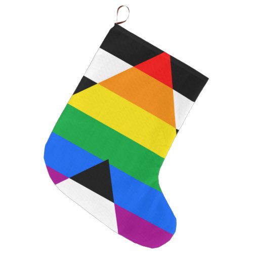 LGBTQ Ally Flag Large Christmas Stocking