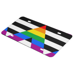 LGBTQ+ Ally Flag License Plate