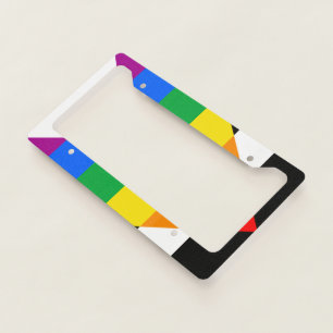 LGBTQ+ Ally Flag License Plate Frame