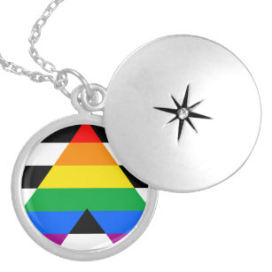 LGBTQ Ally Pride Flag Necklace, LGBTQ Ally Pride Necklace