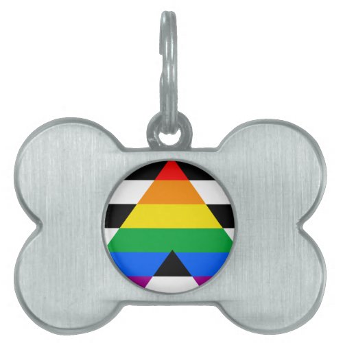 LGBTQ Ally Flag Pet ID Tag