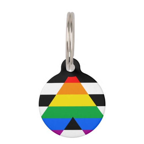 LGBTQ Ally Flag Pet ID Tag