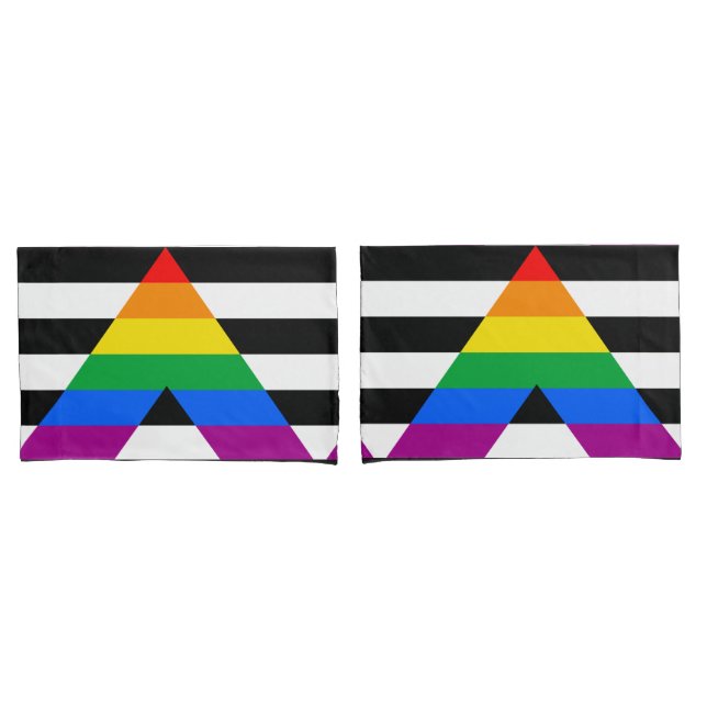 LGBTQ+ Ally Flag Pillow Case (Front-Set)