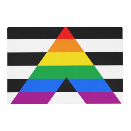 LGBTQ Ally Flag Placemat