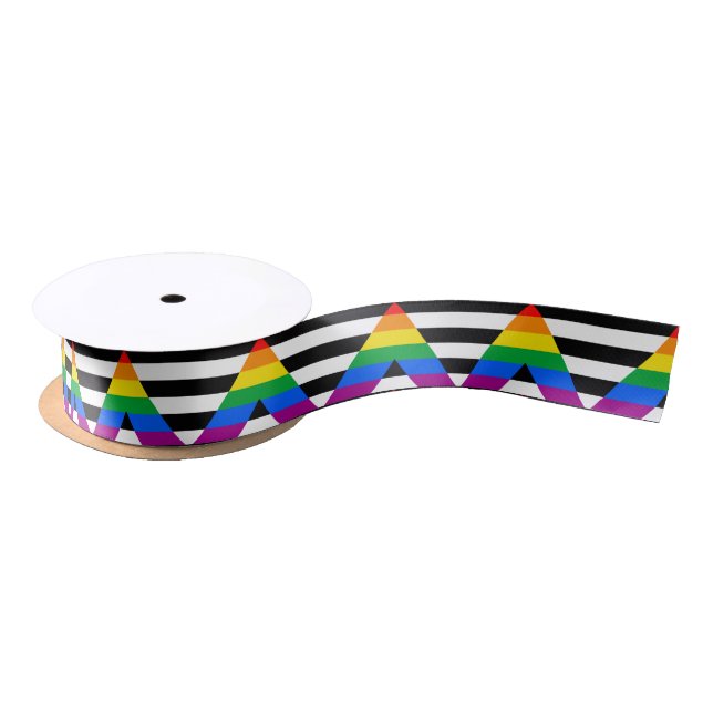 LGBTQ+ Ally Flag Satin Ribbon (Spool)