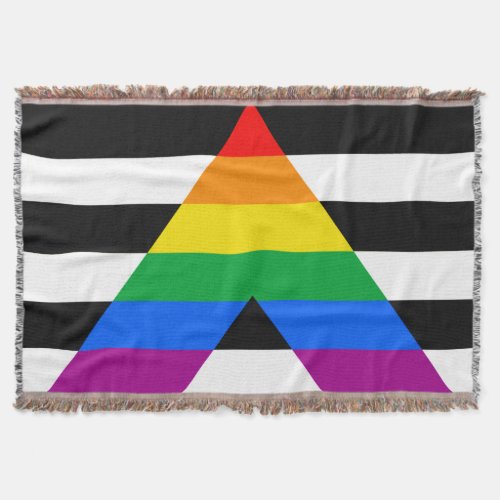 LGBTQ Ally Flag Throw Blanket