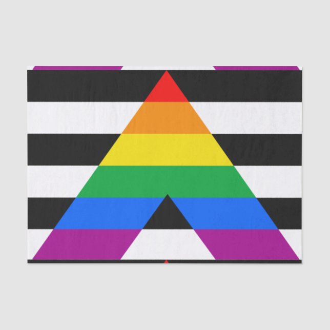 LGBTQ+ Ally Flag Tissue Paper (Front)