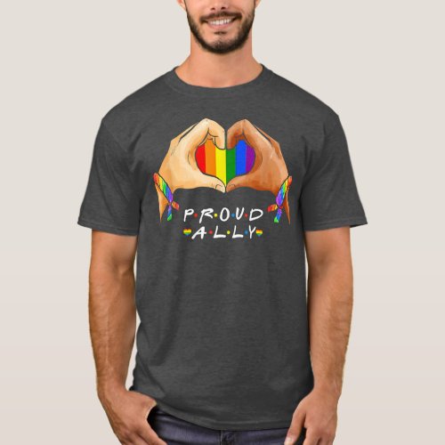 LGBTQ Ally for Gay Pride Men Women  T_Shirt