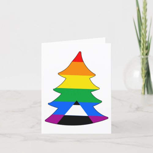 LGBTQ Ally Holigay Tree Holiday Card