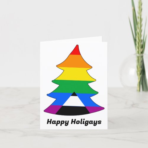 LGBTQ Ally Holigay Tree Holiday Card