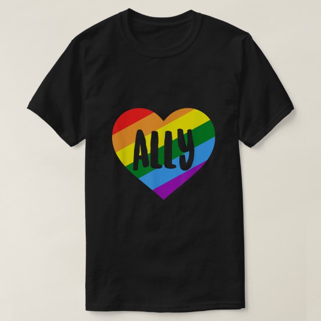 LGBTQ Ally T-Shirt (Design Front)