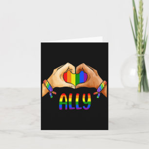 Lgbtq Ally T Shirt For Gay Pride Men Women Childre Card