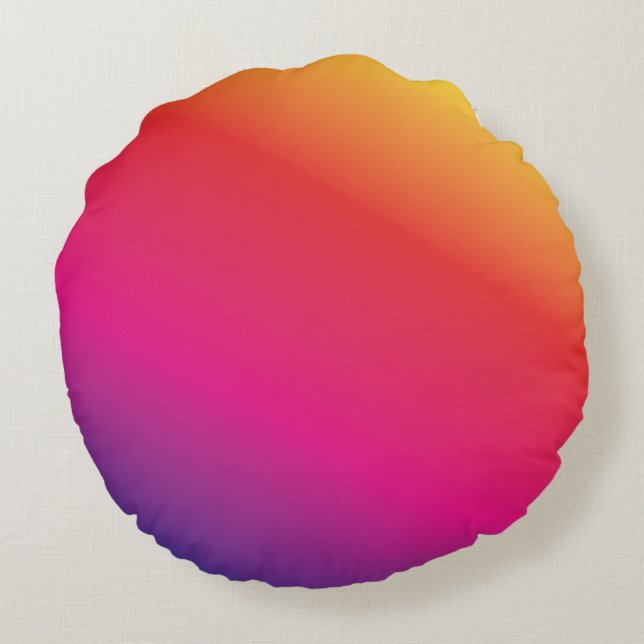 LGBTQ Amazing Fab Fun Round Pillow (Back)