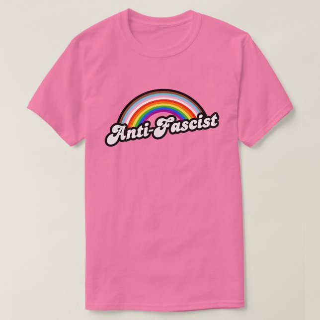 LGBTQ+ Anti-Fascist T-Shirt (Design Front)