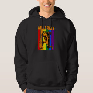LGBTQ Aquarius Zodiac Sign Vintage Astrology Hoodie