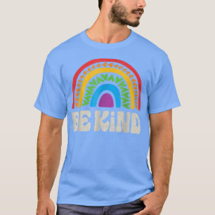 LGBTQ Be Kind Gay Pride LGBT Ally Rainbow Flag  T-Shirt