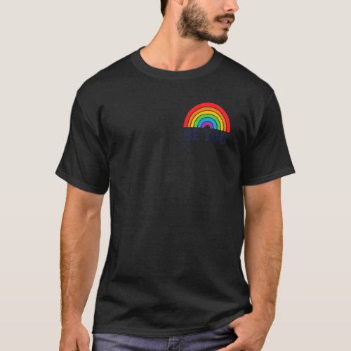 Lgbtq Be You Pocket Gay Pride Lgbt Rainbow Flag Vi T_Shirt