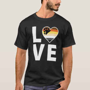Lgbtq Bear Flag Heart Lgbtqia+ Love Bear T-Shirt