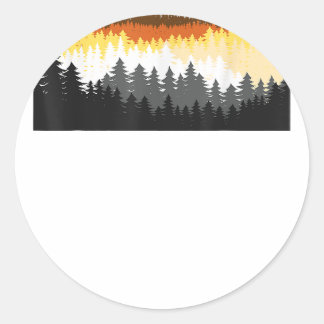 LGBTQ Bear For Gay Pride Month - Forest Tree Gay B Classic Round Sticker