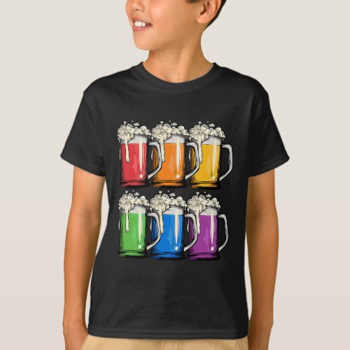 LGBTQ Beer Mug Gay Pride LGBT Rainbow Flag Proud A T_Shirt