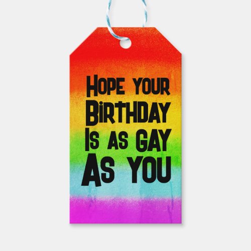 LGBTQ Birthday Gift Tags