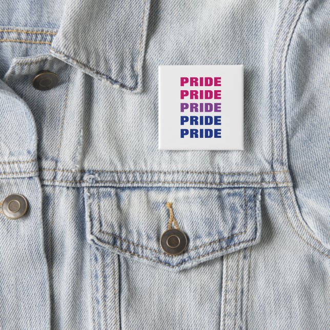 LGBTQ Bisexual Pride Customizable Repeated Text Button (In Situ)