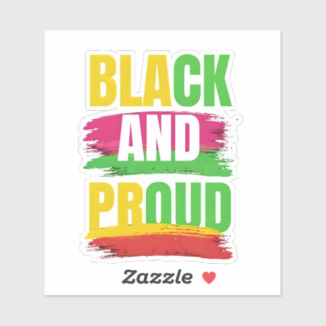 Lgbtq black and pride sticker (Sheet)