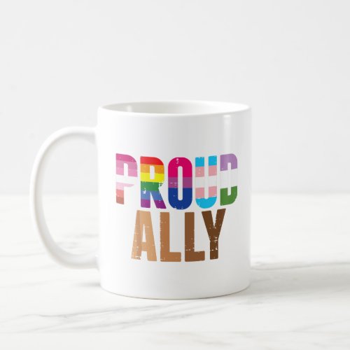 LGBTQ Black Pride Proud Ally Lesbian Gay Bi Trans  Coffee Mug